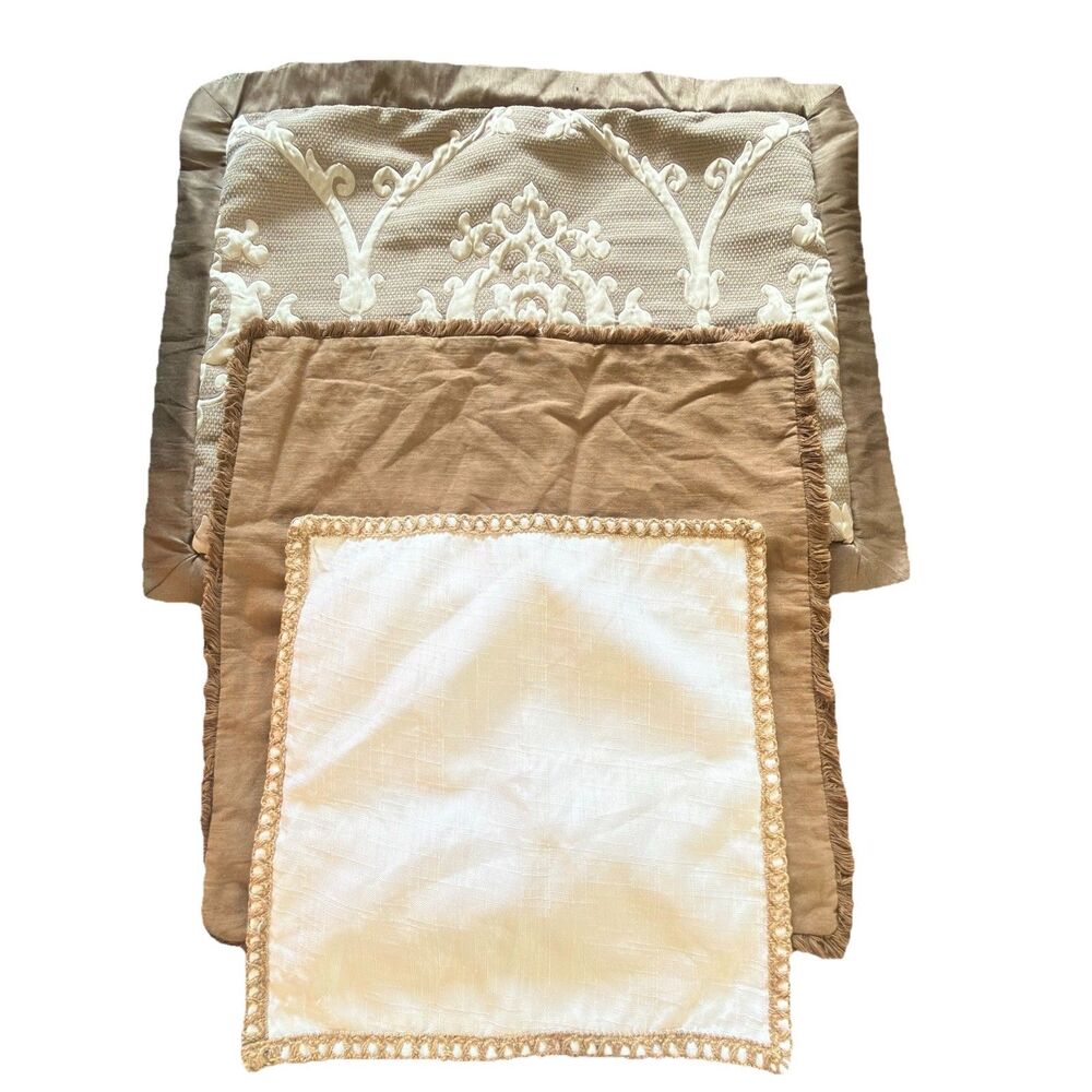 Dian Austin Brown Off White Pillow Sham With Boho Decorative Pillow Covers